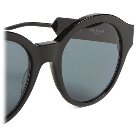 black and grey round sunglasses